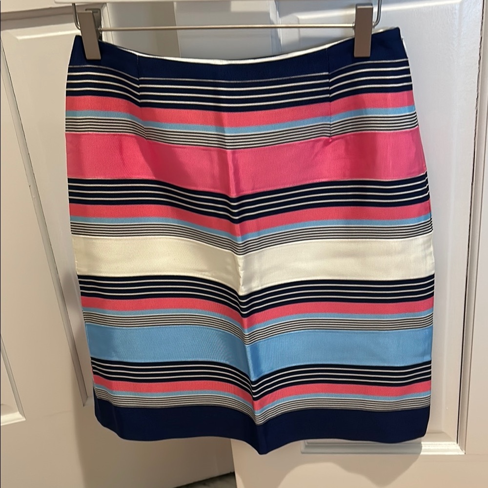 J. McLaughlin Striped Multicolor Ribbon Women's Skirt